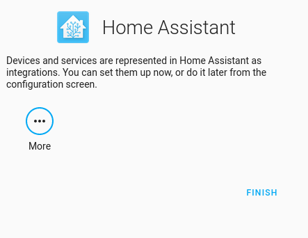 Home Assistant configuration complete Home Assistant configuration complete