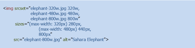 Image srcset Image srcset