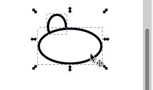 The beginning of a cartoon eye The beginning of a cartoon eye