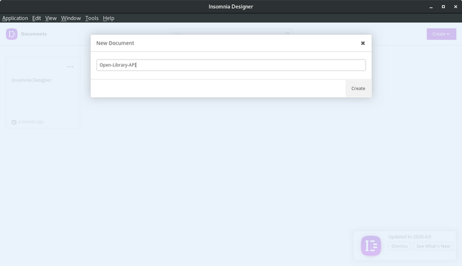 Create a new document Create a new document