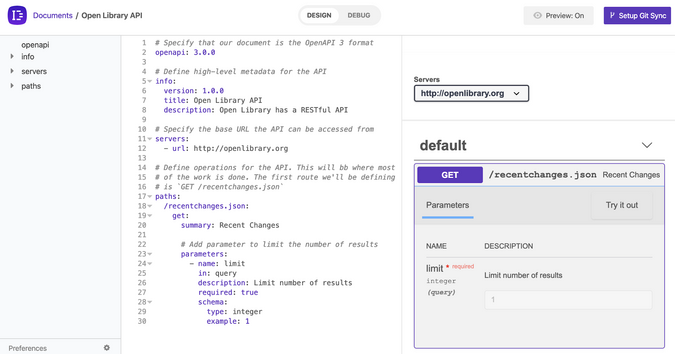 Verifying spec definition in Insomnia Verifying spec definition in Insomnia