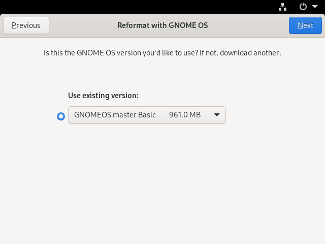 Installing GNOME OS Installing GNOME OS