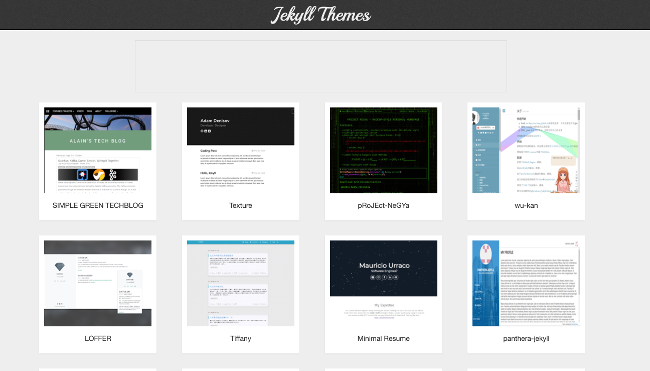 Jekyll Themes screenshot Jekyll Themes screenshot