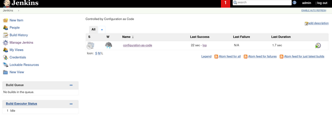 Updated Jenkins dashboard Updated Jenkins dashboard