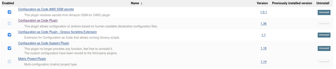 Jenkins manage plugins screen Jenkins manage plugins screen