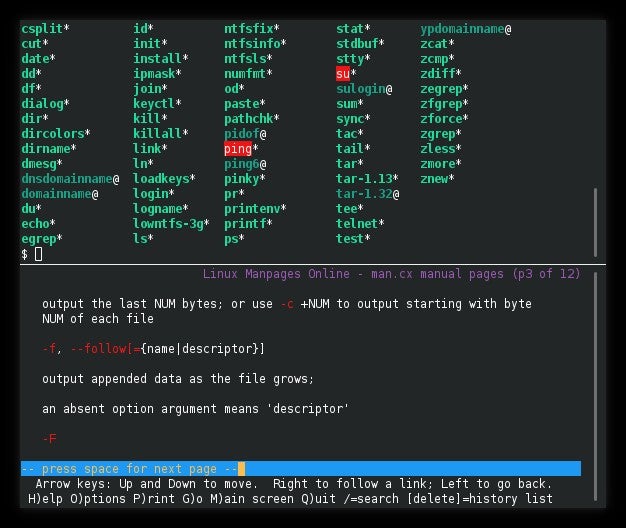 Konsole screen Konsole screen