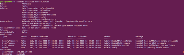 output of kubectl describe node output of kubectl describe node