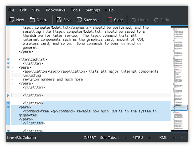 Kwrite terminal containing dark gray html code on white background Kwrite terminal containing dark gray html code on white background