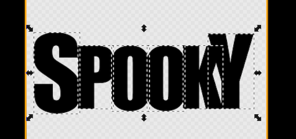 Overlapping the text Overlapping the text