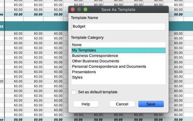 LibreOffice template example LibreOffice template example