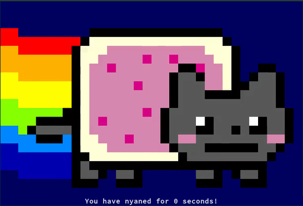 Linux toy: nyancat Linux toy: nyancat