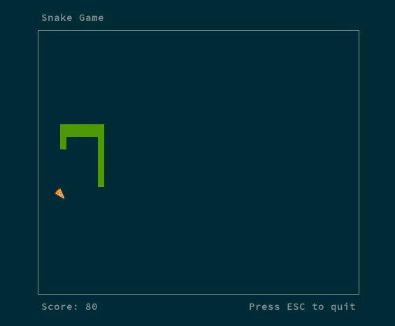 Animated snake game Animated snake game