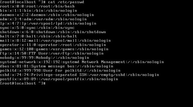 /etc/passwd file /etc/passwd file