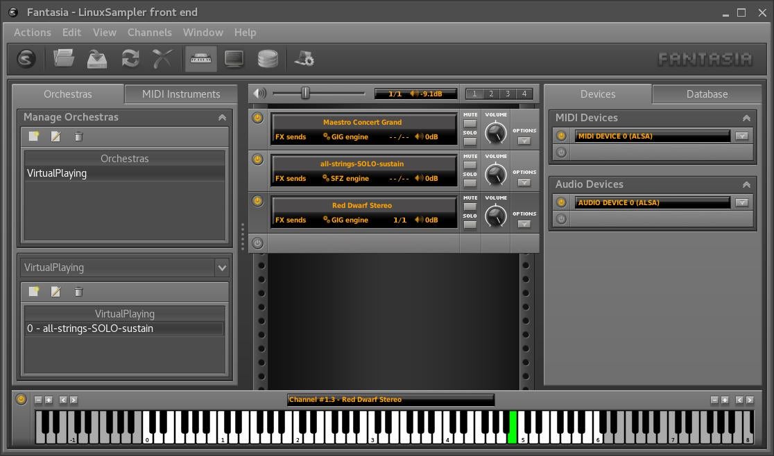 Linux Sampler UI Linux Sampler UI