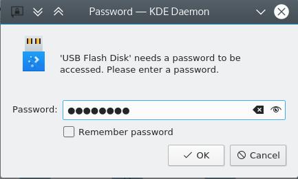 LUKS password prompt LUKS password prompt