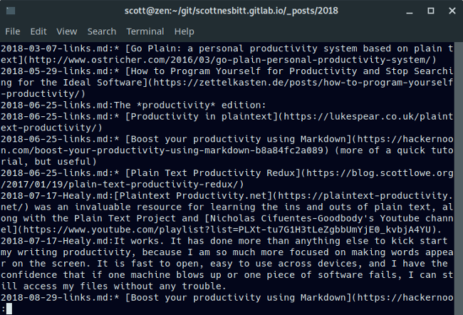 Using the grep command with more Using the grep command with more