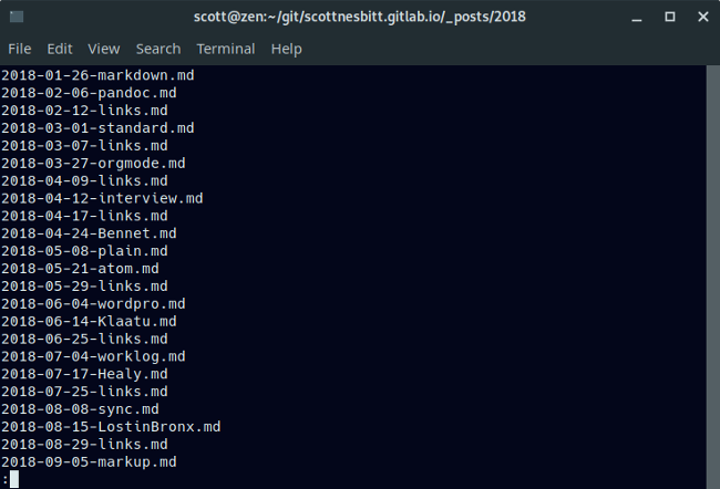 Using the ls command with more Using the ls command with more