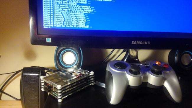 Raspberry Pi, gamepad, and Amibian. Raspberry Pi, gamepad, and Amibian.