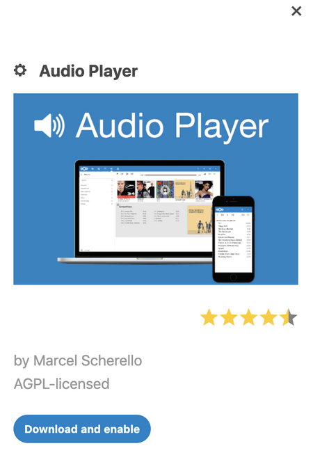 Nextcloud Audio Player Nextcloud Audio Player