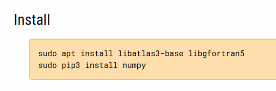 numpy dependencies numpy dependencies