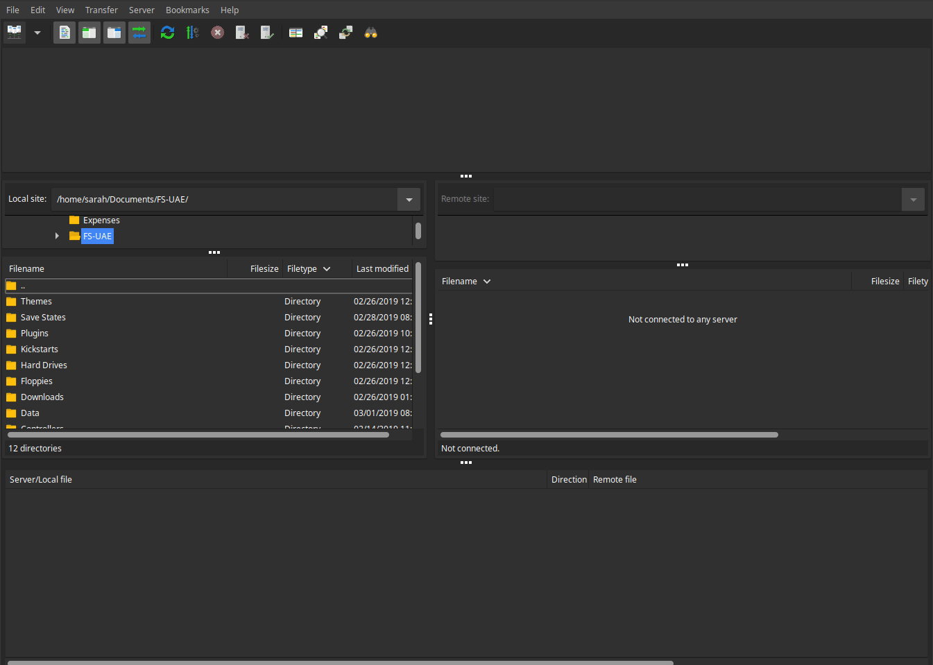 Using Filezilla to copy ROMs from the desktop to the Raspberry Pi Using Filezilla to copy ROMs from the desktop to the Raspberry Pi