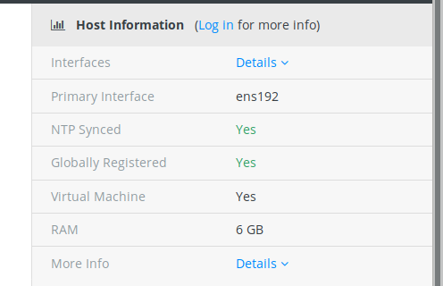 Host Information