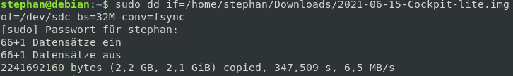 Successful output example Successful output example