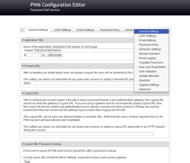 PWM configuration options PWM configuration options