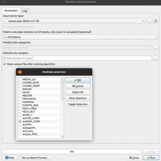 Setting up statistics by categories Setting up statistics by categories