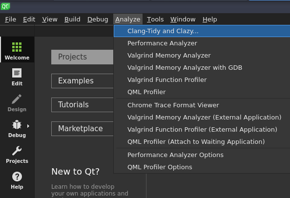 Qt Creator analyzer Qt Creator analyzer