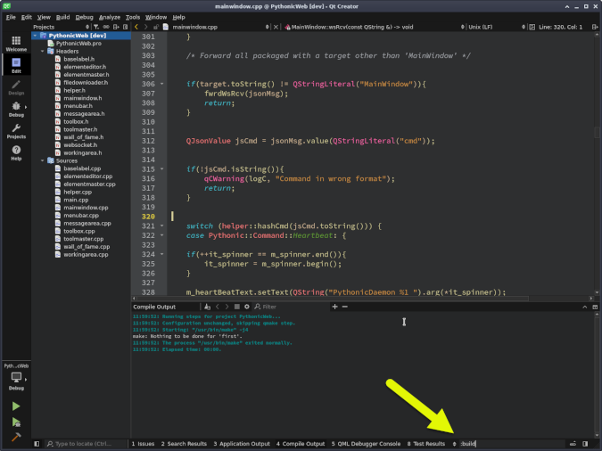 FakeVim in Qt Creator FakeVim in Qt Creator