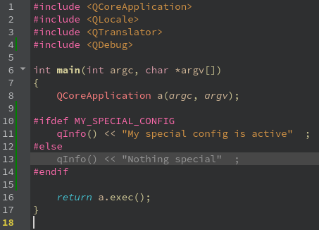 Special configuration in Qt Creator Special configuration in Qt Creator