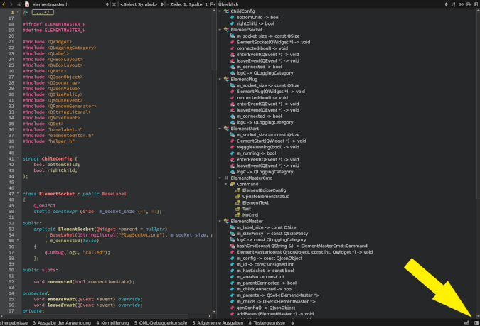 List of classes in Qt Creator List of classes in Qt Creator