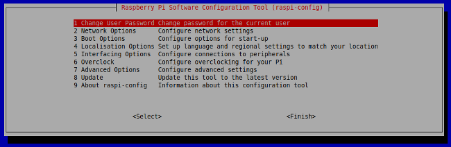 Raspberry Pi configuration tool Raspberry Pi configuration tool