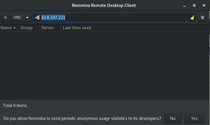 Logging into Linux remote desktop with Remmina Logging into Linux remote desktop with Remmina