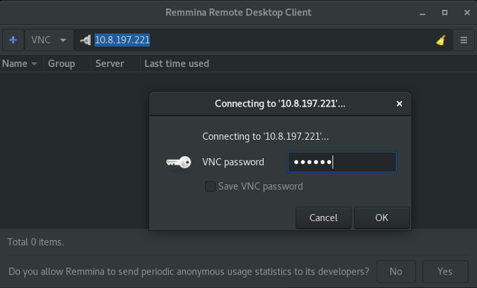 Entering password to access Linux desktop Entering password to access Linux desktop