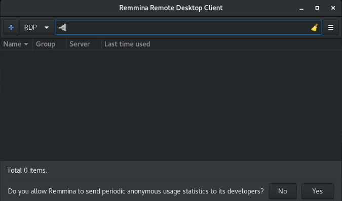 Remmina client Remmina client