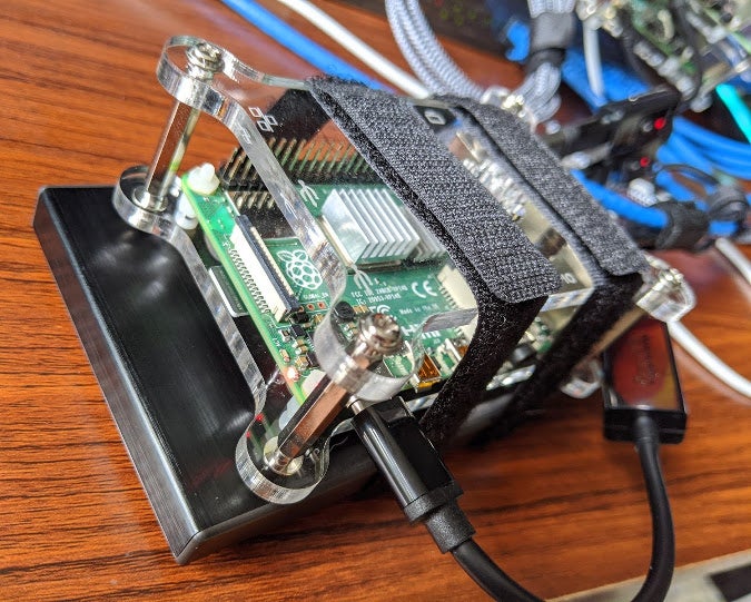 Raspberry Pi with a USB hard drive Raspberry Pi with a USB hard drive