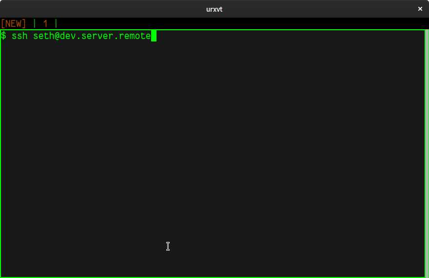 Rxvt launched with a custom theme Rxvt launched with a custom theme