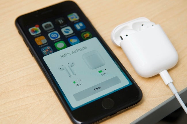 Charging AirPods Charging AirPods