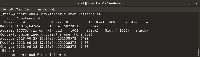 stat command stat command