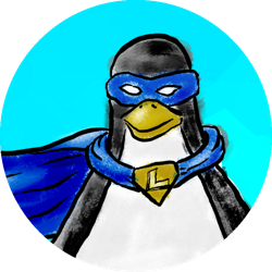 Super Tux character drawn by Jason van Gumster Super Tux character drawn by Jason van Gumster