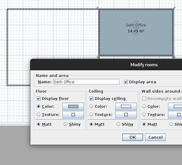 Modifying room floors, ceilings, etc. in Sweet Home 3D Modifying room floors, ceilings, etc. in Sweet Home 3D