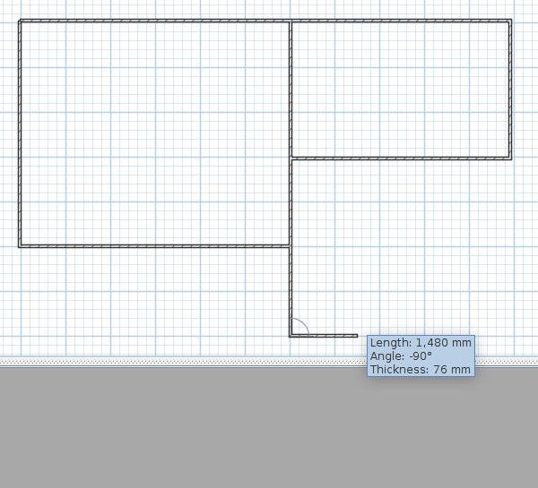 Drawing walls in Sweet Home 3D Drawing walls in Sweet Home 3D