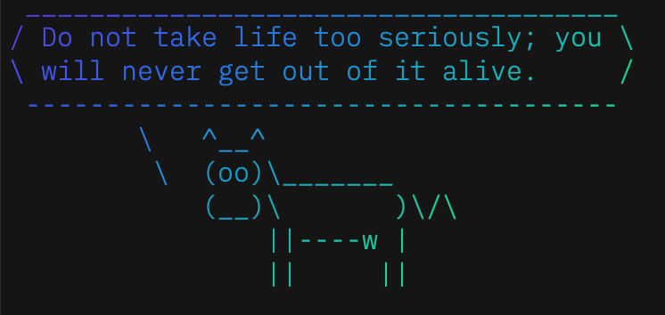 Don't take life too seriously Don't take life too seriously