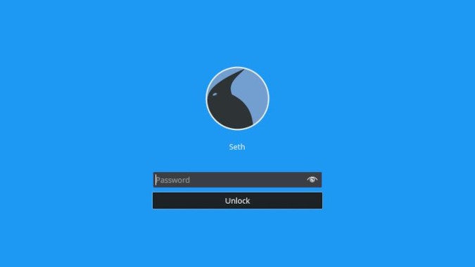 Linux login screen Linux login screen