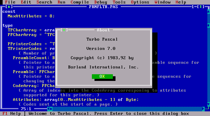 Turbo Pascal Turbo Pascal