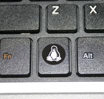 Tux Super Key Keyboard Sticker Tux Super Key Keyboard Sticker