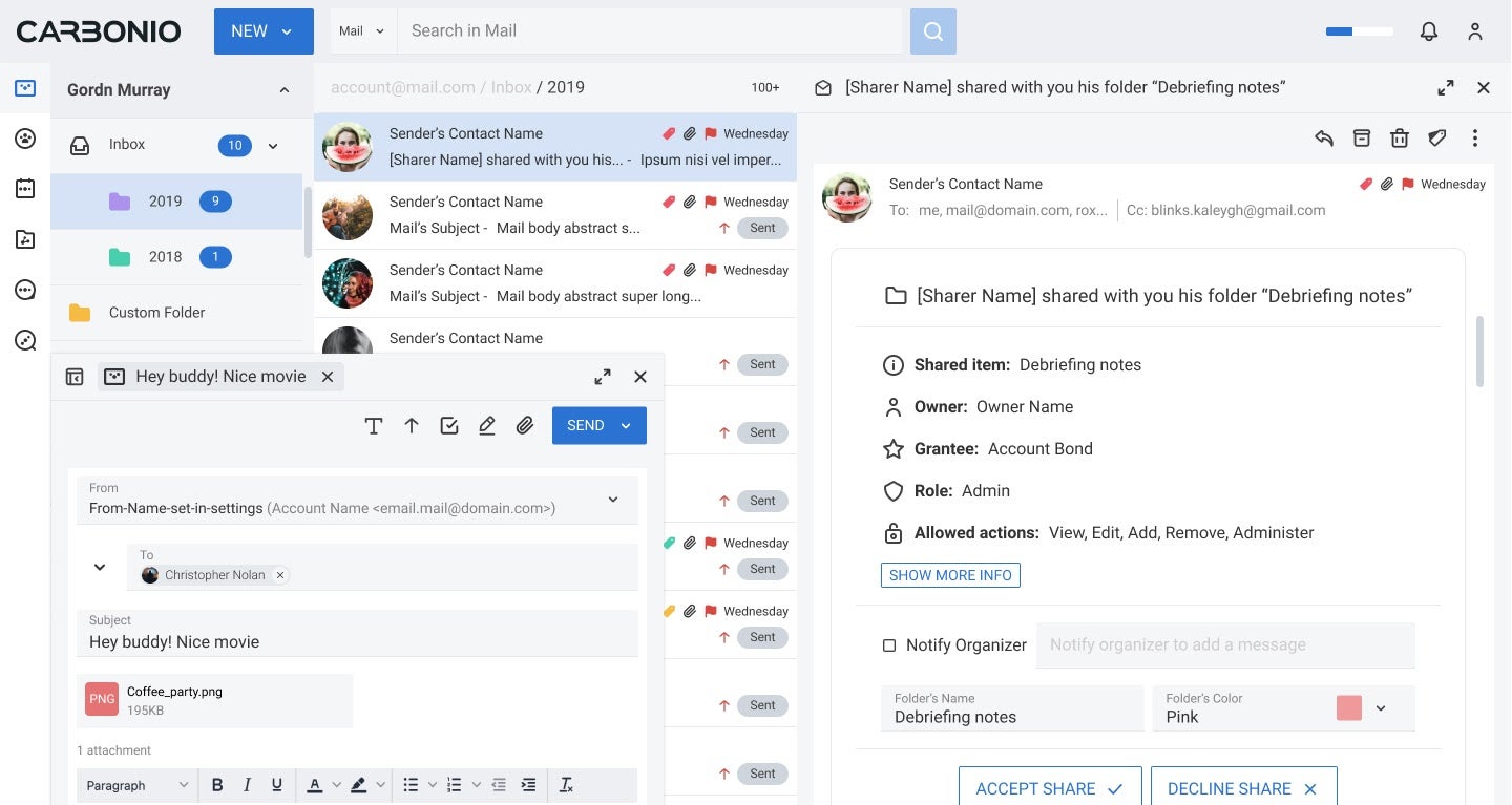 Carbonio email Carbonio email