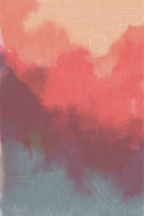 Example of watercolor effect using generative art approach Example of watercolor effect using generative art